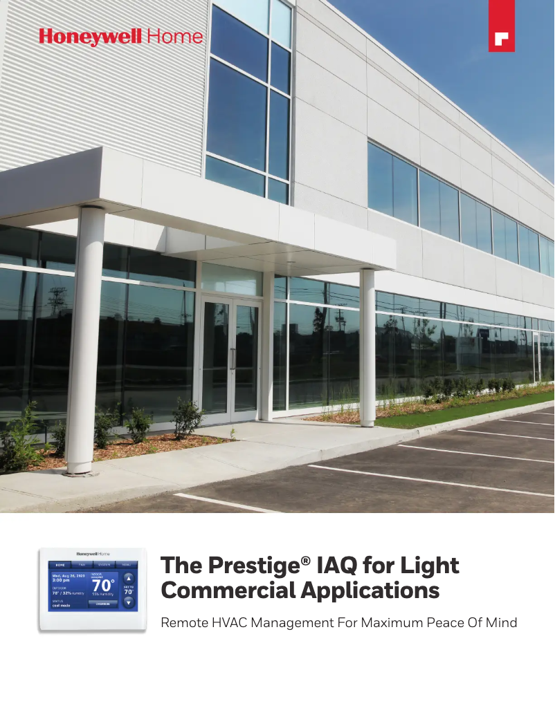 Page 1 de la notice Brochure Honeywell THM4000R1000