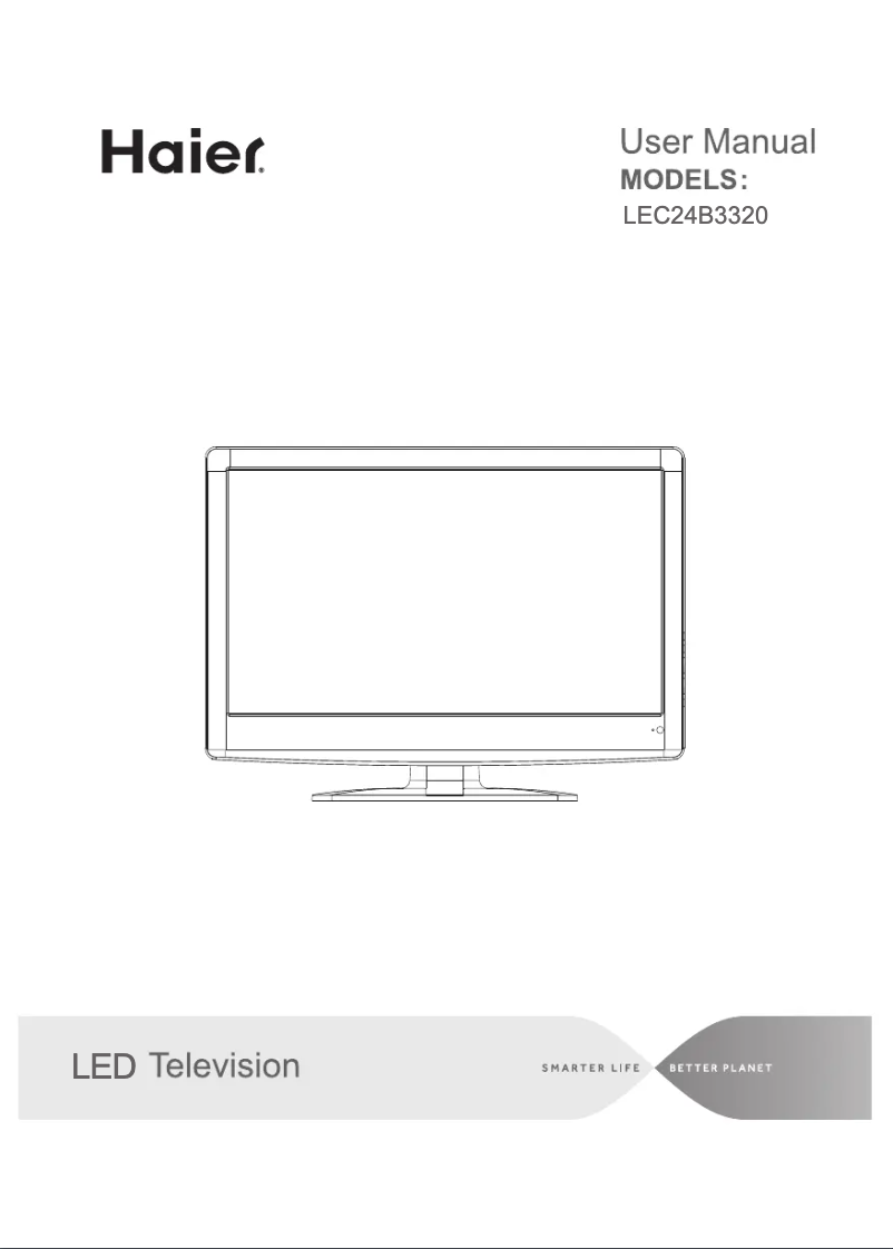 Image de la première page du manuel de l'appareil LEC24B3320
