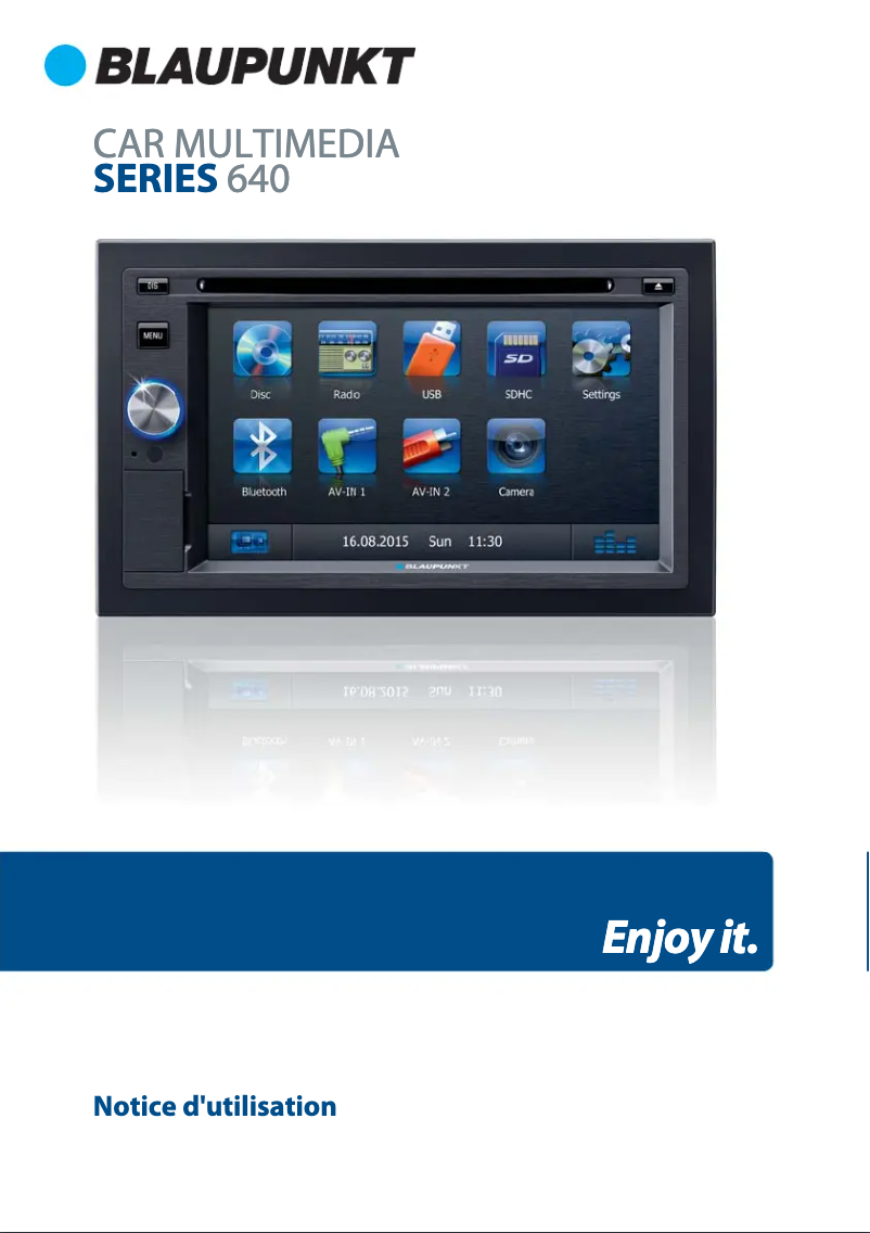 Page 1 de la notice Manuel utilisateur Blaupunkt San Antonio 640