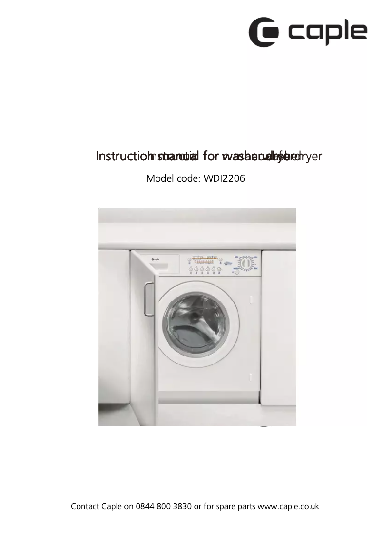 Imagen de la primera página del manual del dispositivo WDi2206