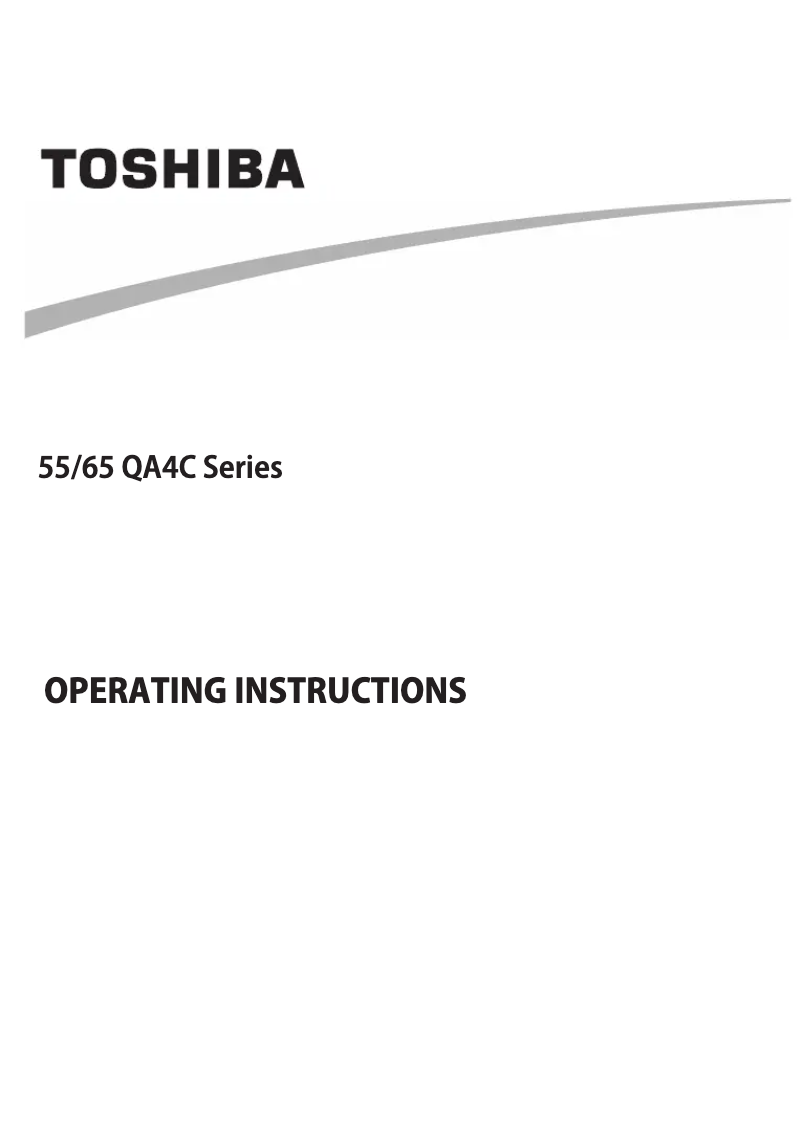 Page n°1 - Manuel utilisateur Toshiba 50QA4C63DG