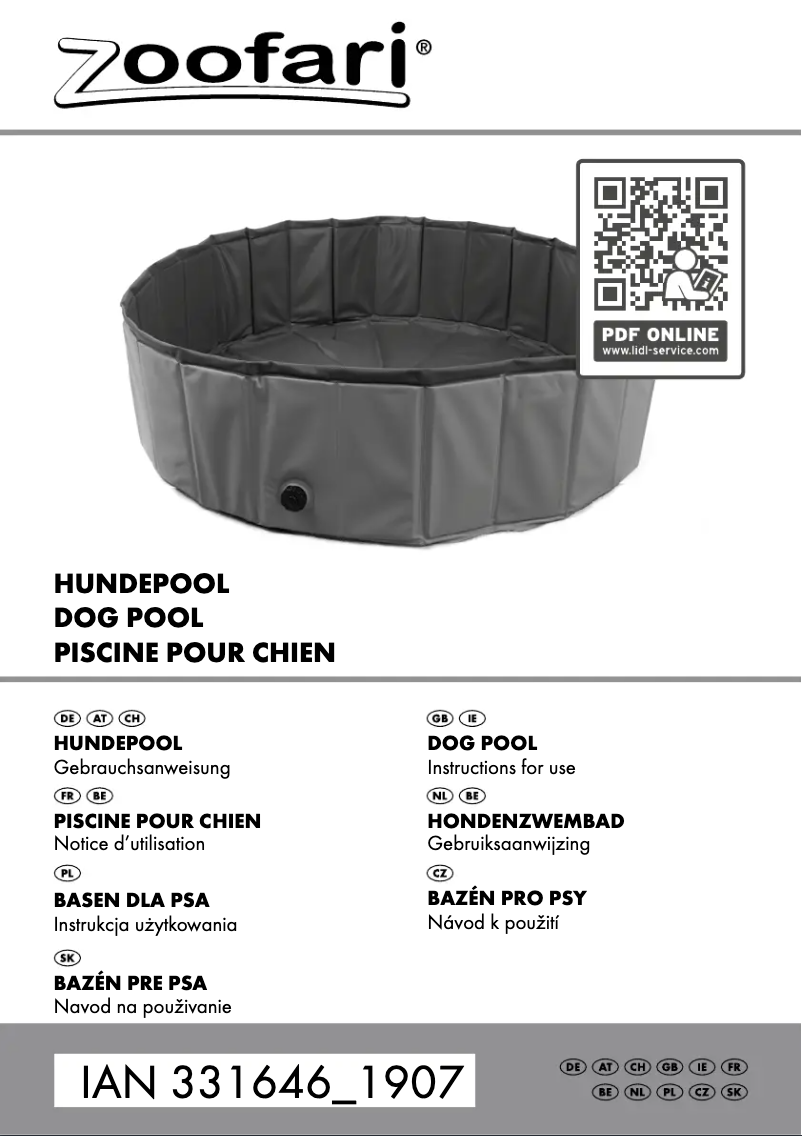 Page n°1 - Manuel utilisateur Zoofari IAN 331646