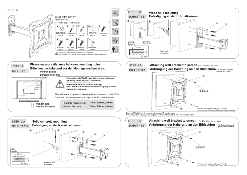 Page 1 de la notice Manuel utilisateur Ricoo S1222