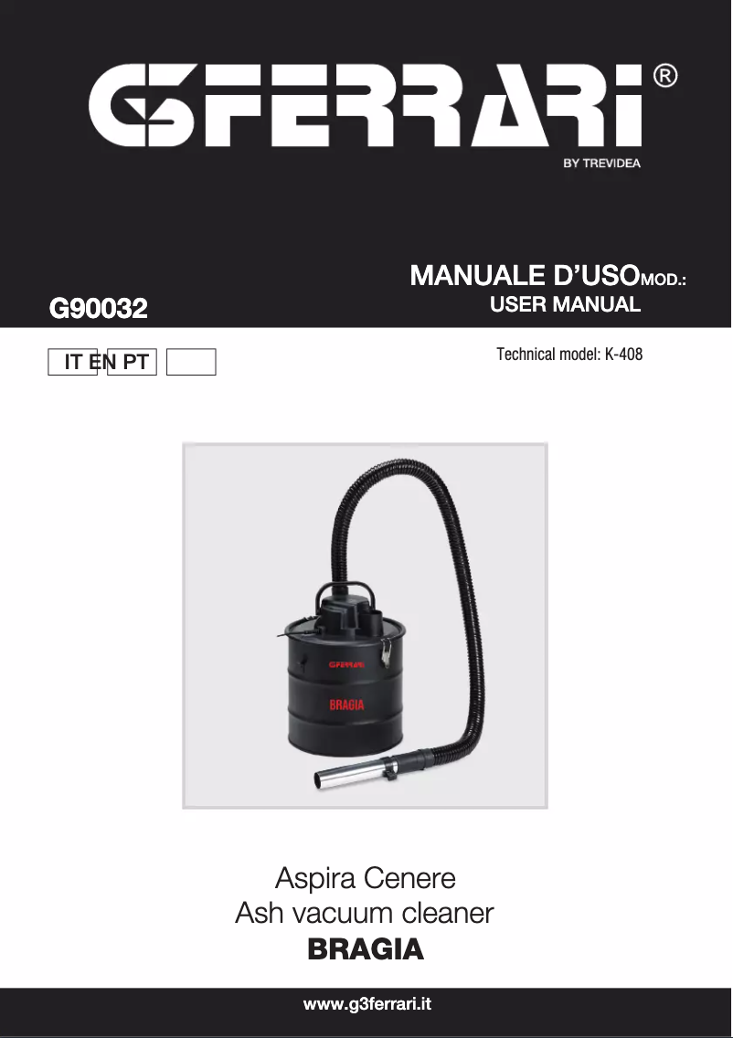 Page 1 de la notice Manuel utilisateur G3 Ferrari Bragia G90032