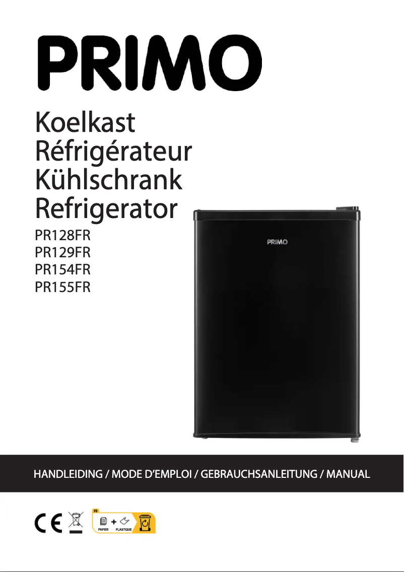 Image de la première page du manuel de l'appareil PR154FR