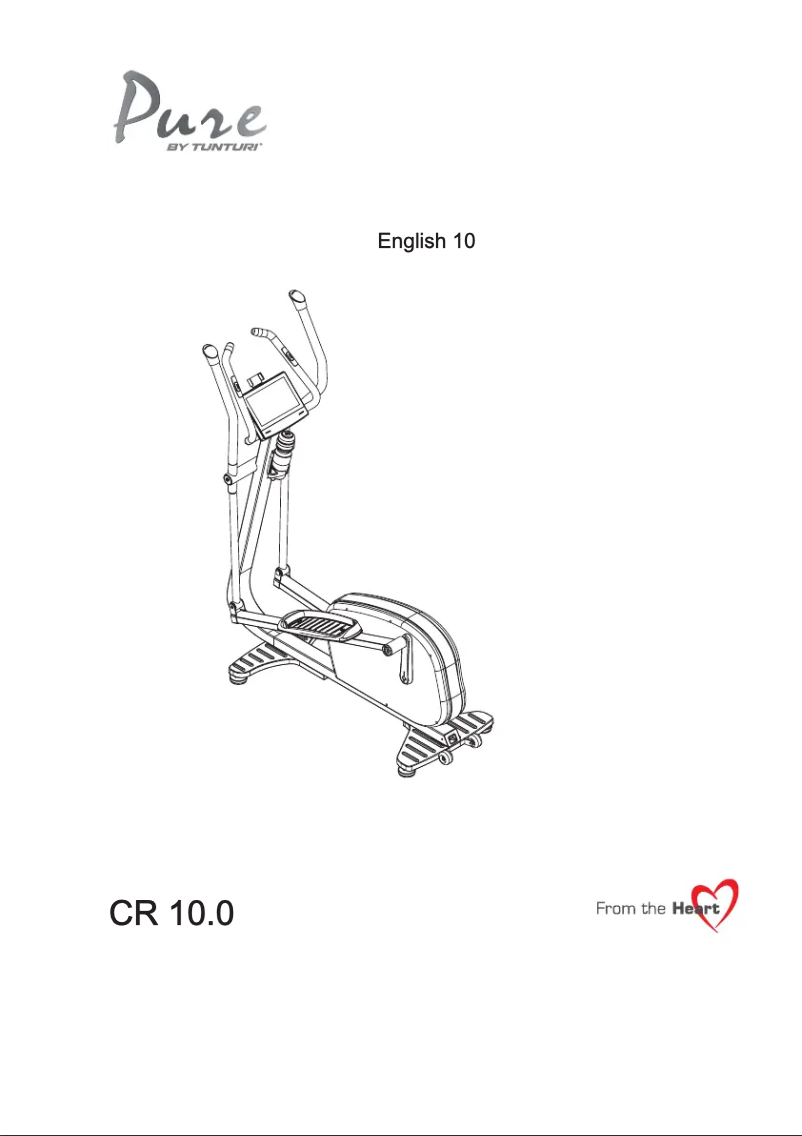 Page n°1 - Manuel utilisateur Tunturi Pure CR 10.0