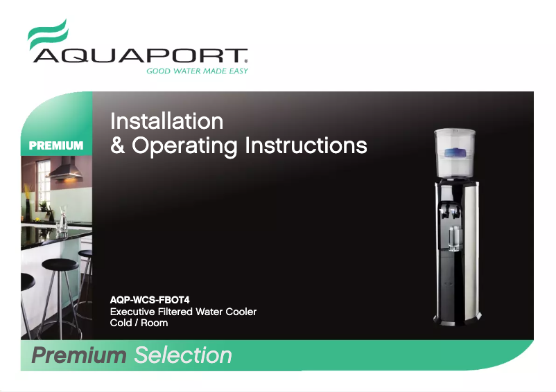 Page 1 de la notice Manuel utilisateur Aquaport AQP-WCS-FBOT4