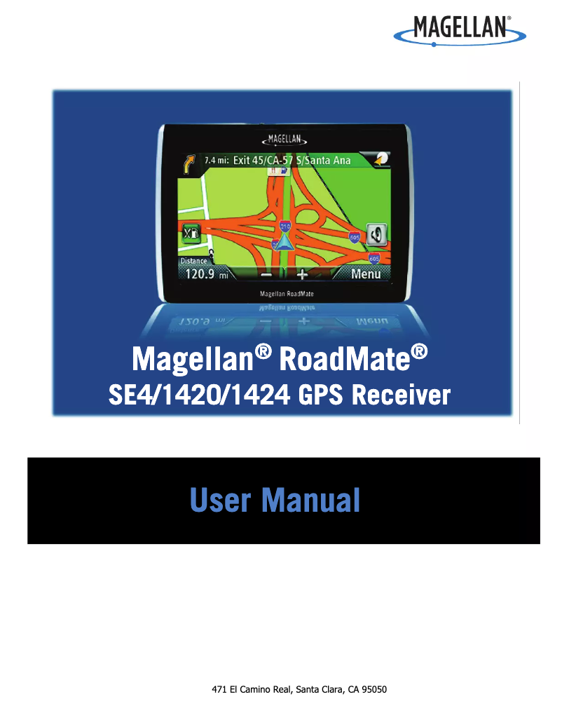 Page n°1 - Manuel utilisateur Magellan RoadMate SE4