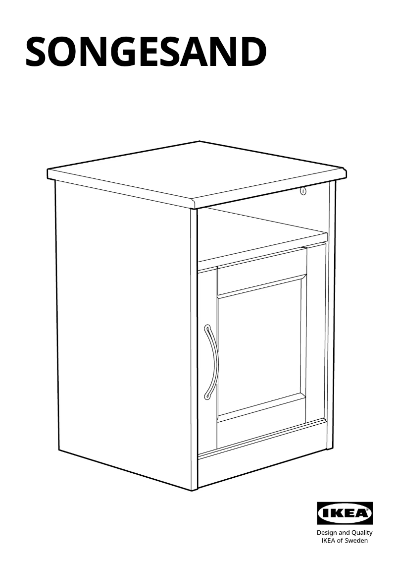 Página 1 del manual Manual de usuario Ikea SONGESAND 203.674.46