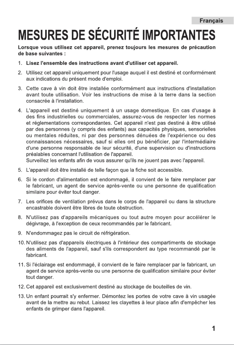 Image de la première page du manuel de l'appareil WS30GA