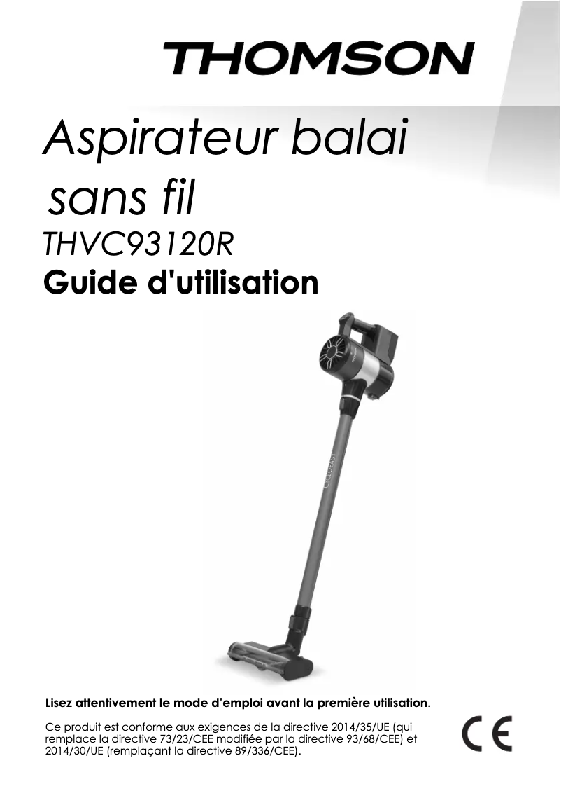 Page n°1 - Manuel utilisateur Thomson THVC93120R