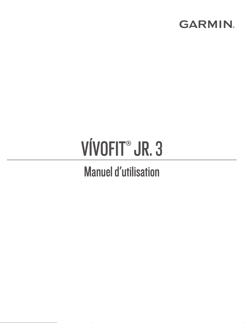 Page 1 de la notice Manuel utilisateur Garmin Vivofit jr. 3