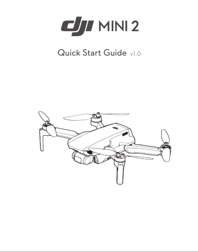 Página 1 del manual Guía de inicio rápido DJI Mini 2