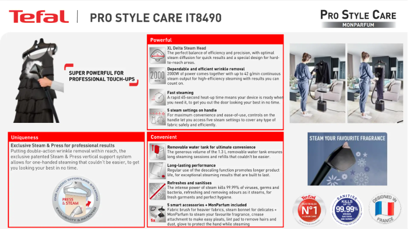 Image de la première page du manuel de l'appareil Pro Style Care IT8490