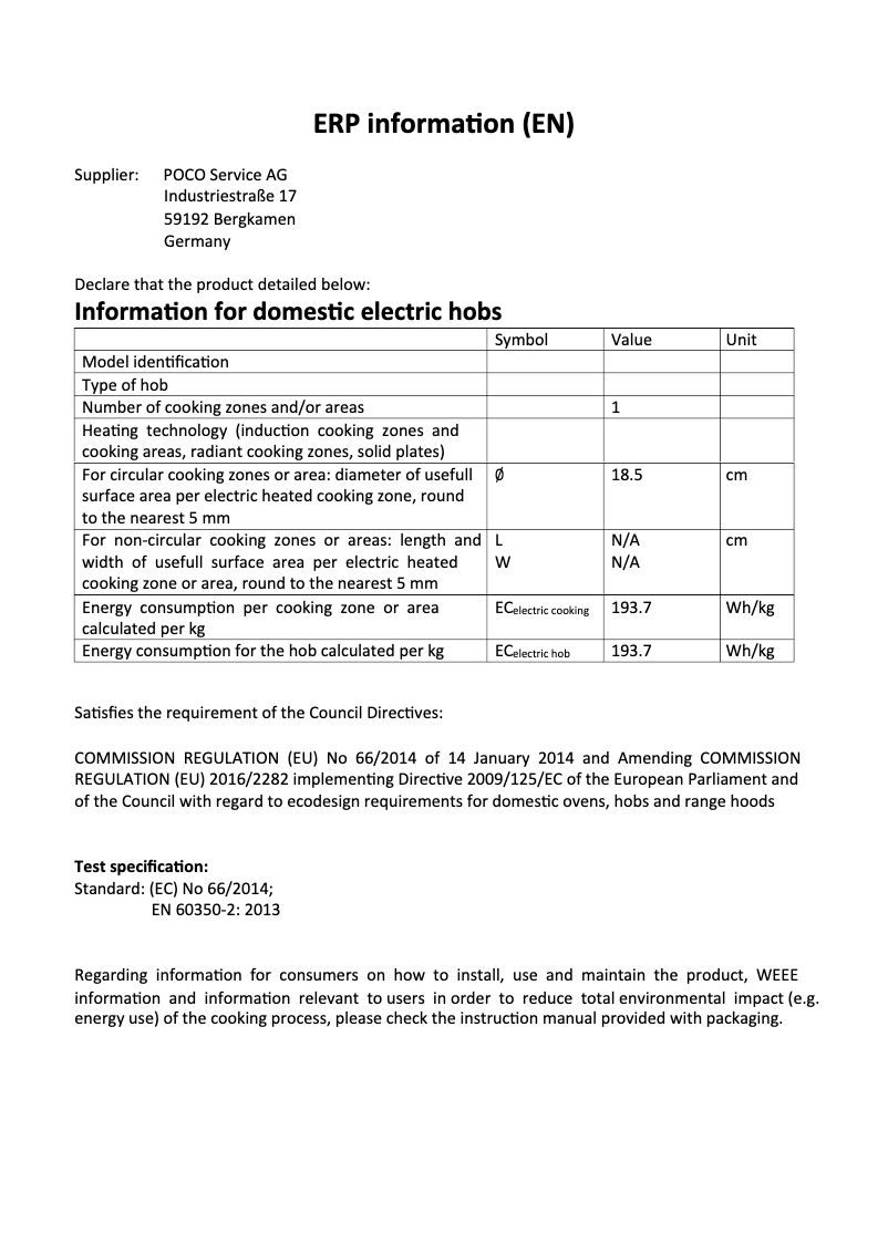 Page 1 of the manual Technical Sheet Emerio IP-111233.2