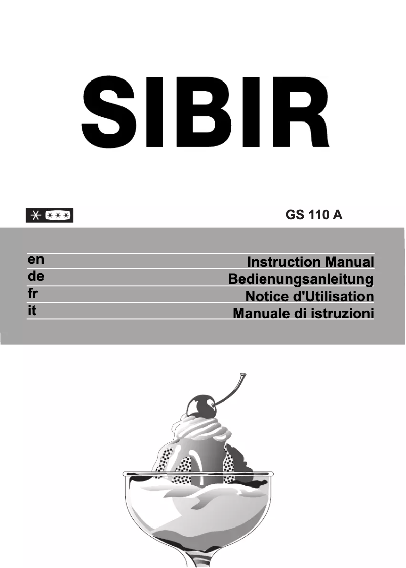 Page 1 of the manual User Manual SIBIR GS 114