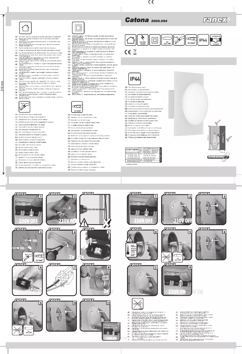 Page 1 de la notice Mode d'emploi Ranex Catona 3000.054