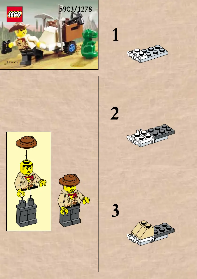Page 1 de la notice Manuel utilisateur Lego JOHNNY THUNDER & BABY T