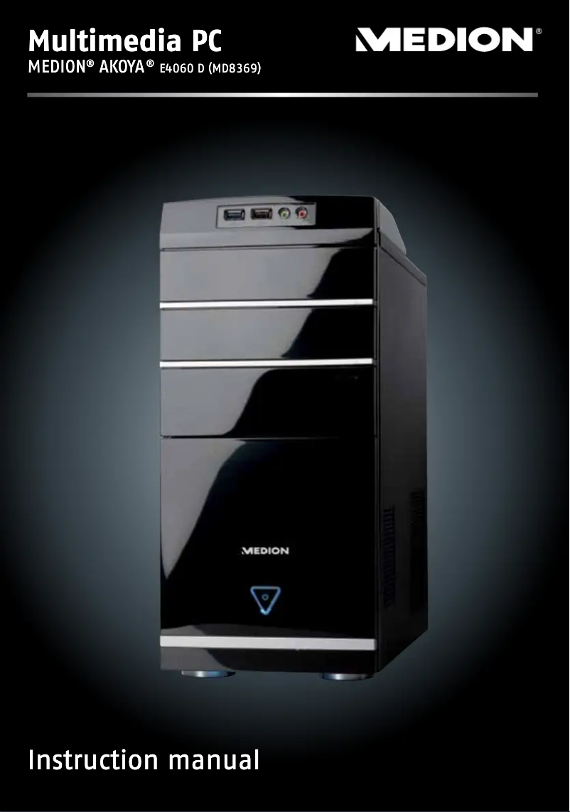 Image de la première page du manuel de l'appareil Akoya E4060 D