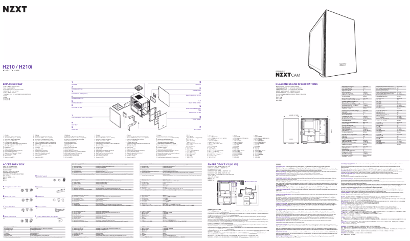 Page 1 de la notice Manuel utilisateur NZXT H210