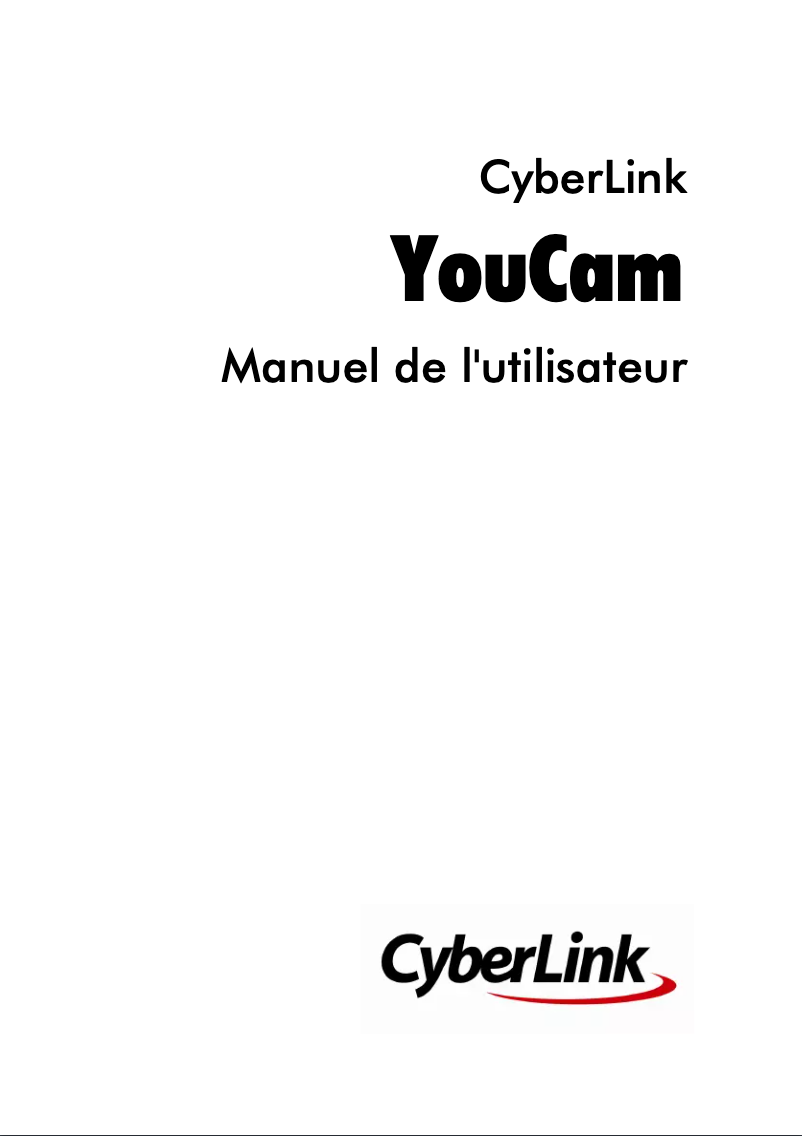 Page 1 de la notice Manuel utilisateur Cyberlink YouCam 6