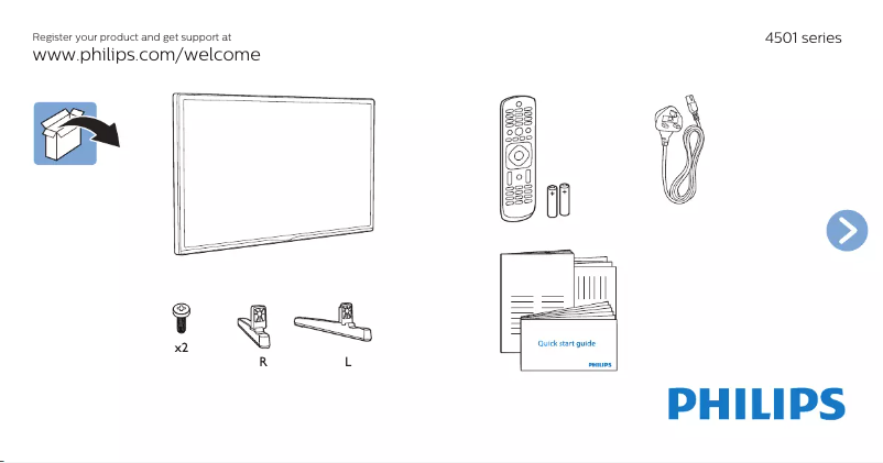 Image de la première page du manuel de l'appareil 24PFD4501