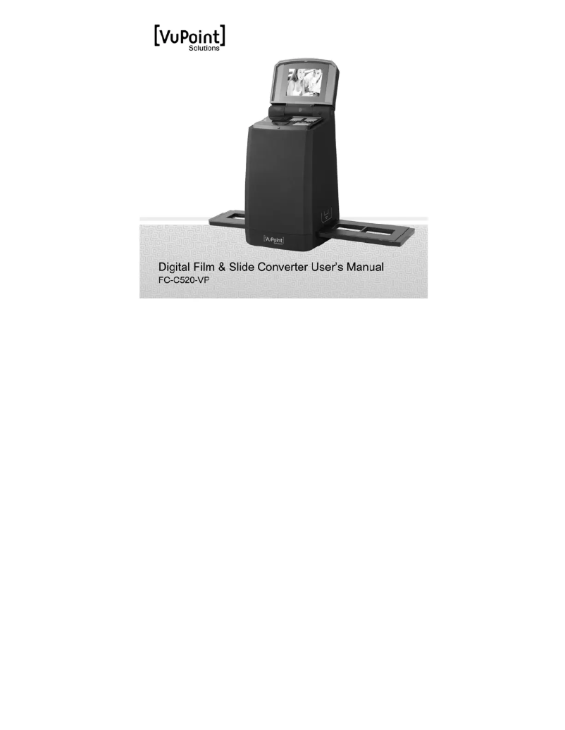 Page n°1 - Manuel utilisateur Vupoint Solutions FC-C520-VP