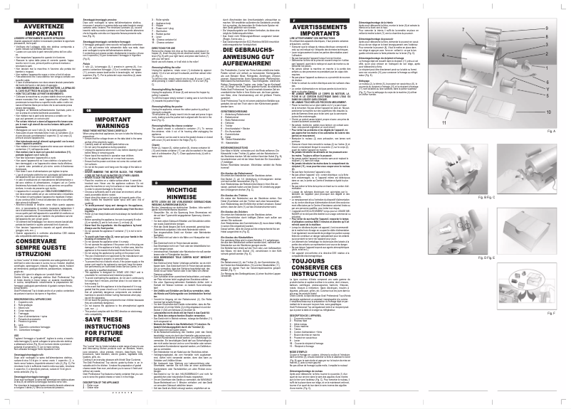 Page 1 de la notice Manuel utilisateur Ariete 446