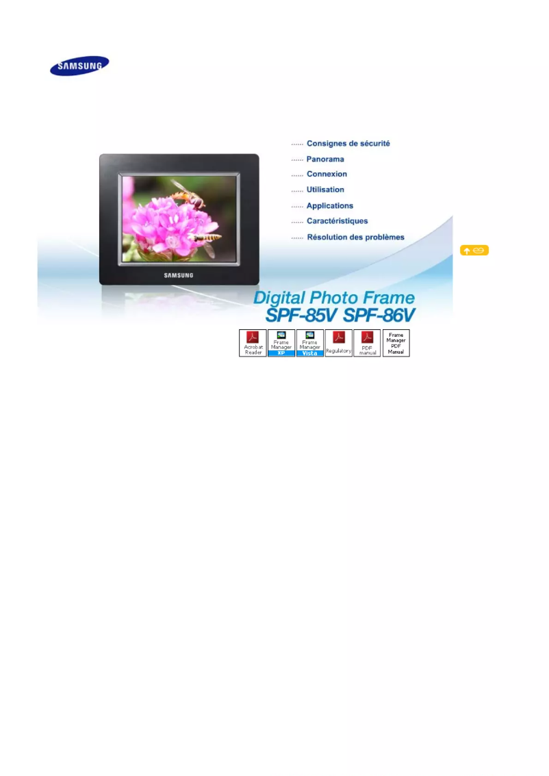 Image de la première page du manuel de l'appareil SPF-85V