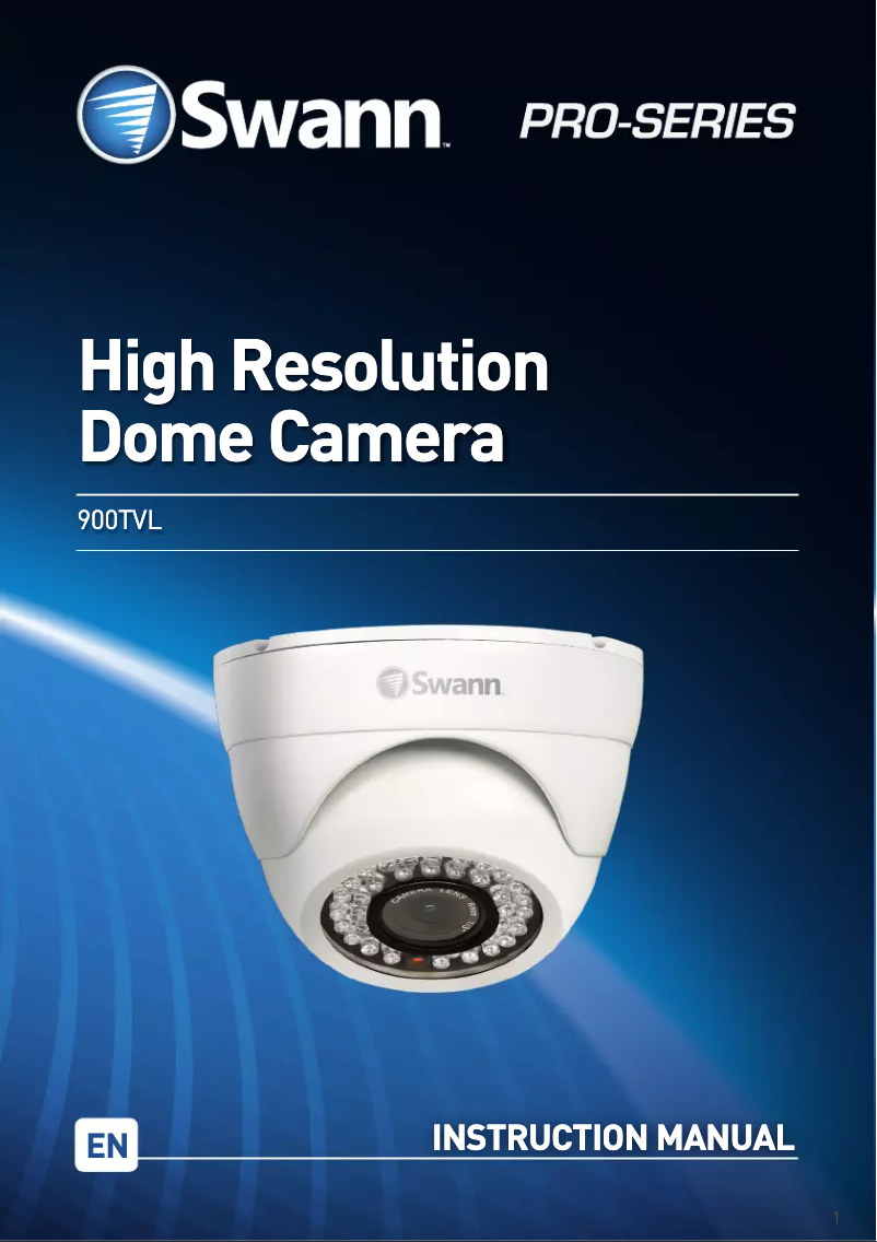 Page n°1 - Manuel utilisateur Swann PRO-843