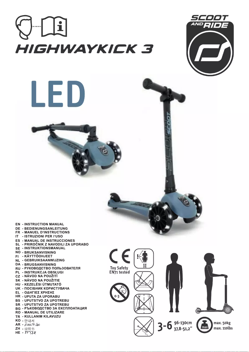 Page n°1 - Manuel utilisateur Scoot & Ride Highwaykick 3