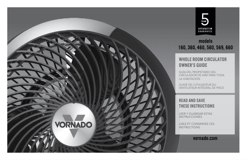 Page n°1 - Manuel utilisateur Vornado 660