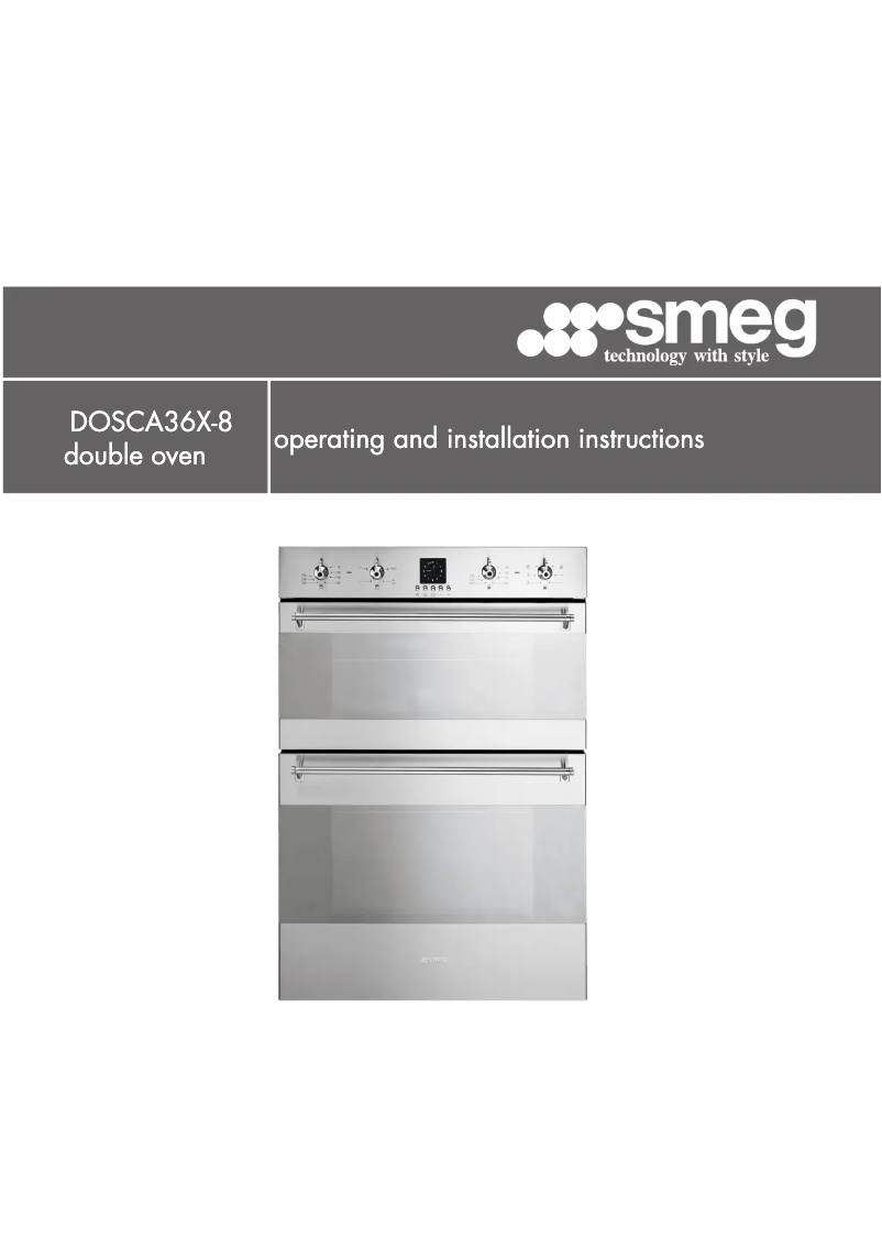 Page n°1 - Manuel utilisateur Smeg DOSCA36X-8