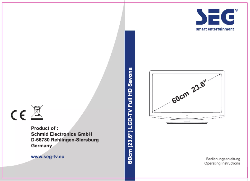 Page 1 de la notice Manuel utilisateur SEG Savona