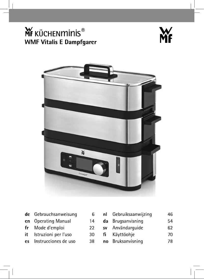 Page n°1 - Manuel utilisateur WMF KITCHENminis 04.1509.0011