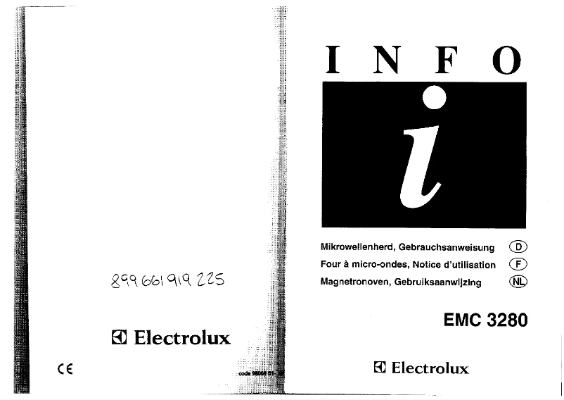 Image de la première page du manuel de l'appareil EMC 3280