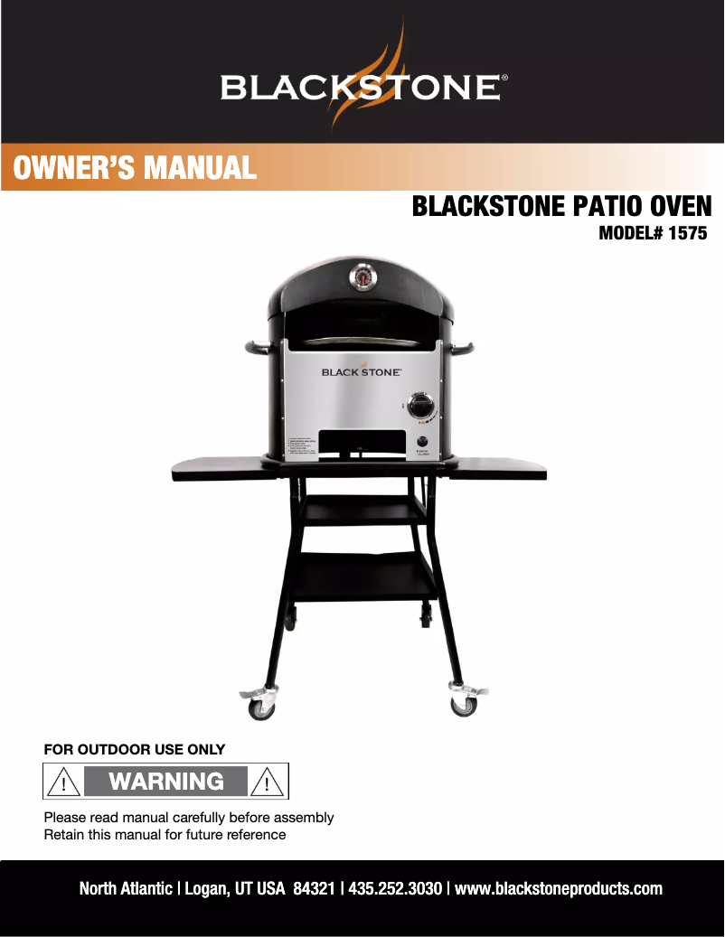 Page n°1 - Manuel utilisateur Blackstone 1575