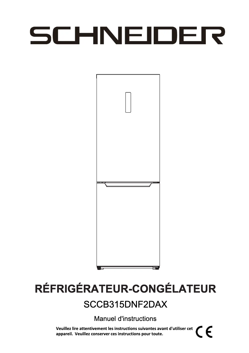 Image de la première page du manuel de l'appareil SCCB315DNF2DAX