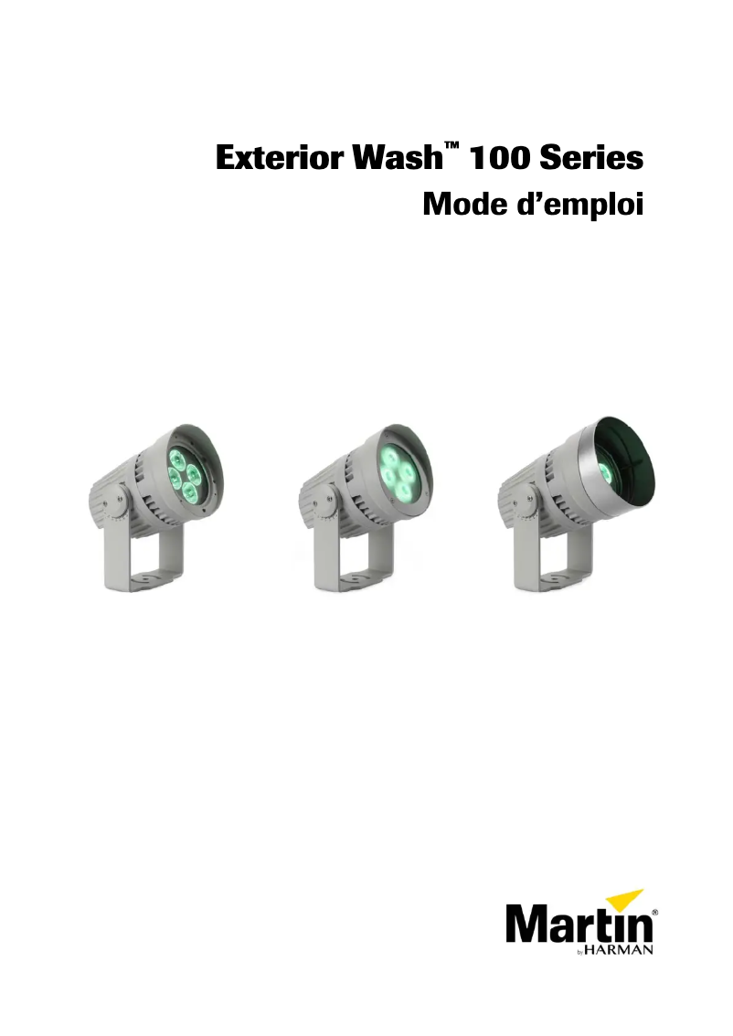 Page n°1 - Manuel utilisateur Martin Exterior Wash 120