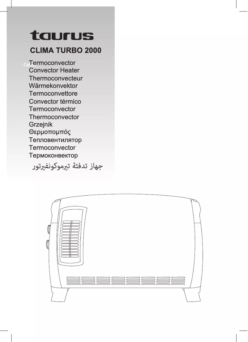 Page n°1 - Manuel utilisateur Taurus Clima Turbo 2000