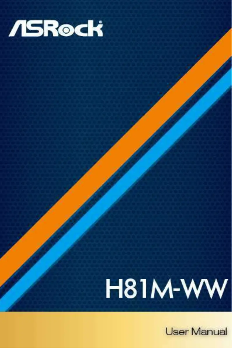 Page n°1 - Manuel utilisateur Asrock H81M-WW