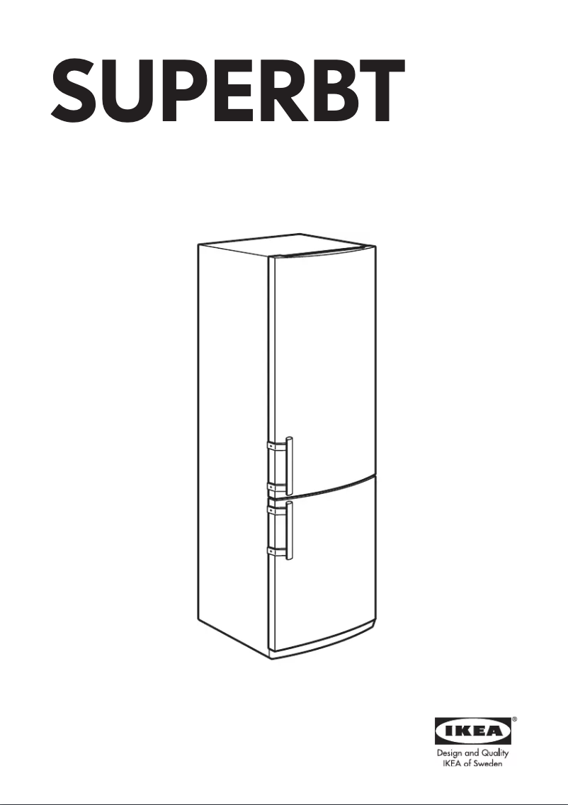 Page 1 de la notice Manuel utilisateur Ikea SUPERBT