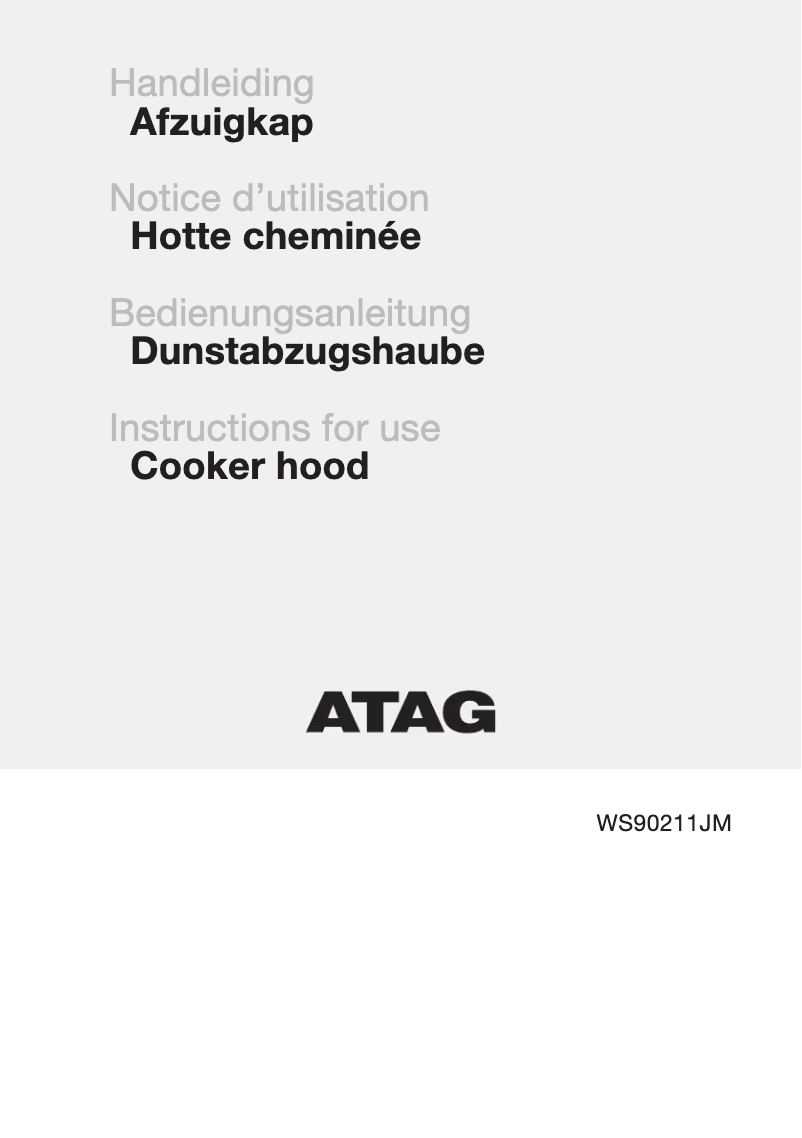 Page 1 de la notice Manuel utilisateur Atag WS90211JM