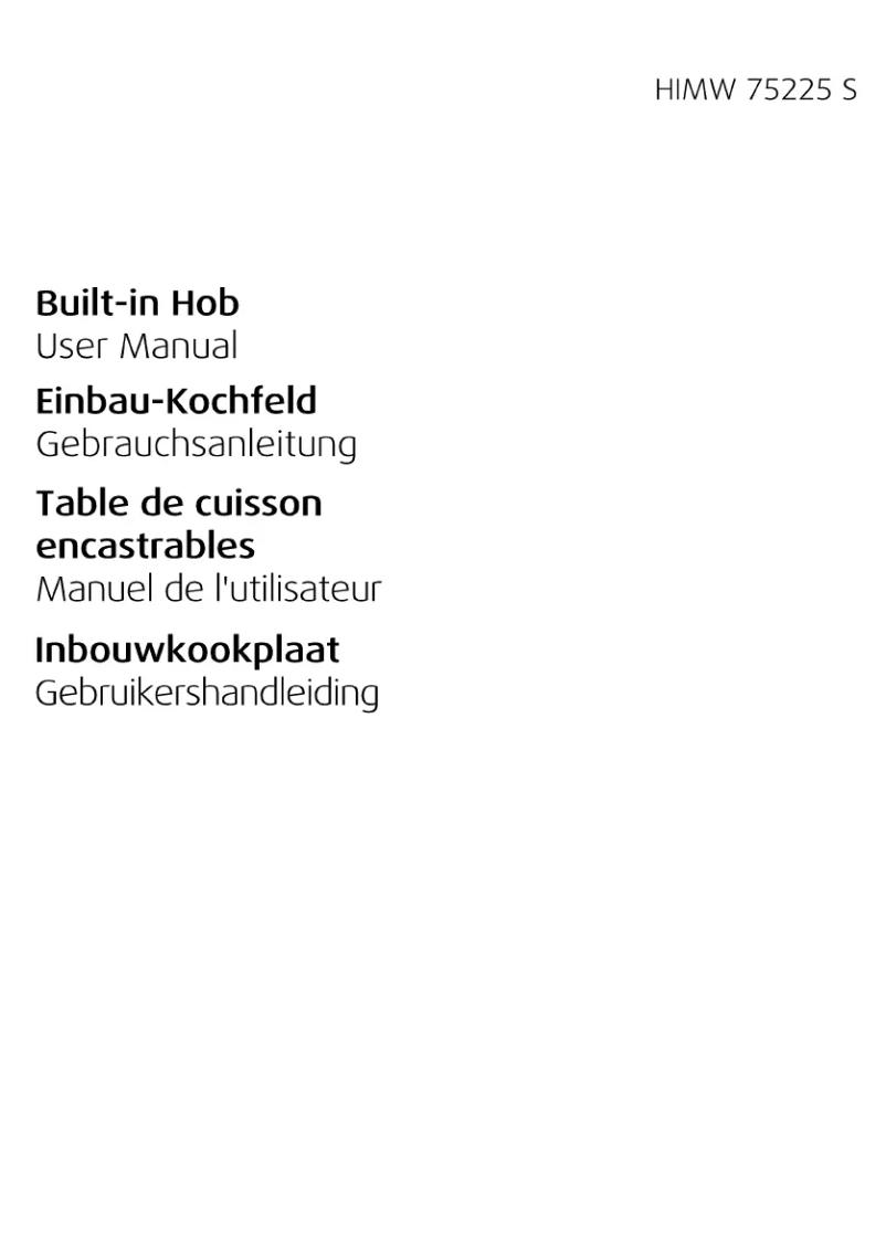 Image de la première page du manuel de l'appareil HIMW 75225