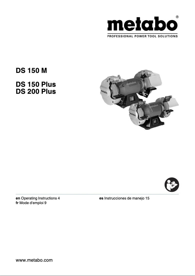 Page 1 de la notice Manuel utilisateur Metabo DS 150 M