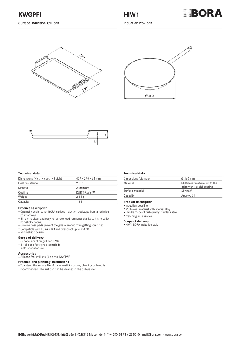 Page n°1 - Fiche technique BORA KWGPFI