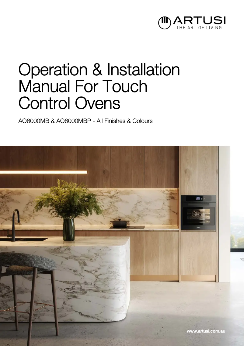 Page n°1 - Manuel utilisateur Artusi AO6000MBP