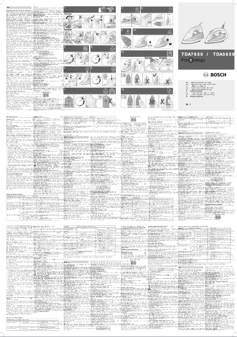 Page 1 de la notice Manuel utilisateur Bosch TDA7650