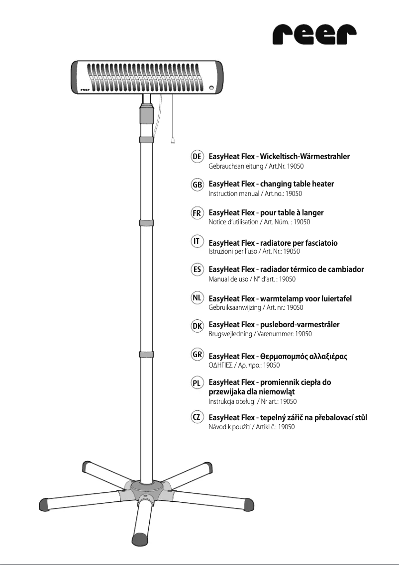 Page 1 de la notice Manuel utilisateur Reer EasyHeat Flex 19050