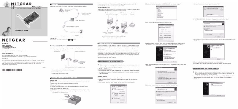 Page n°1 - Guide d'installation Netgear FA312